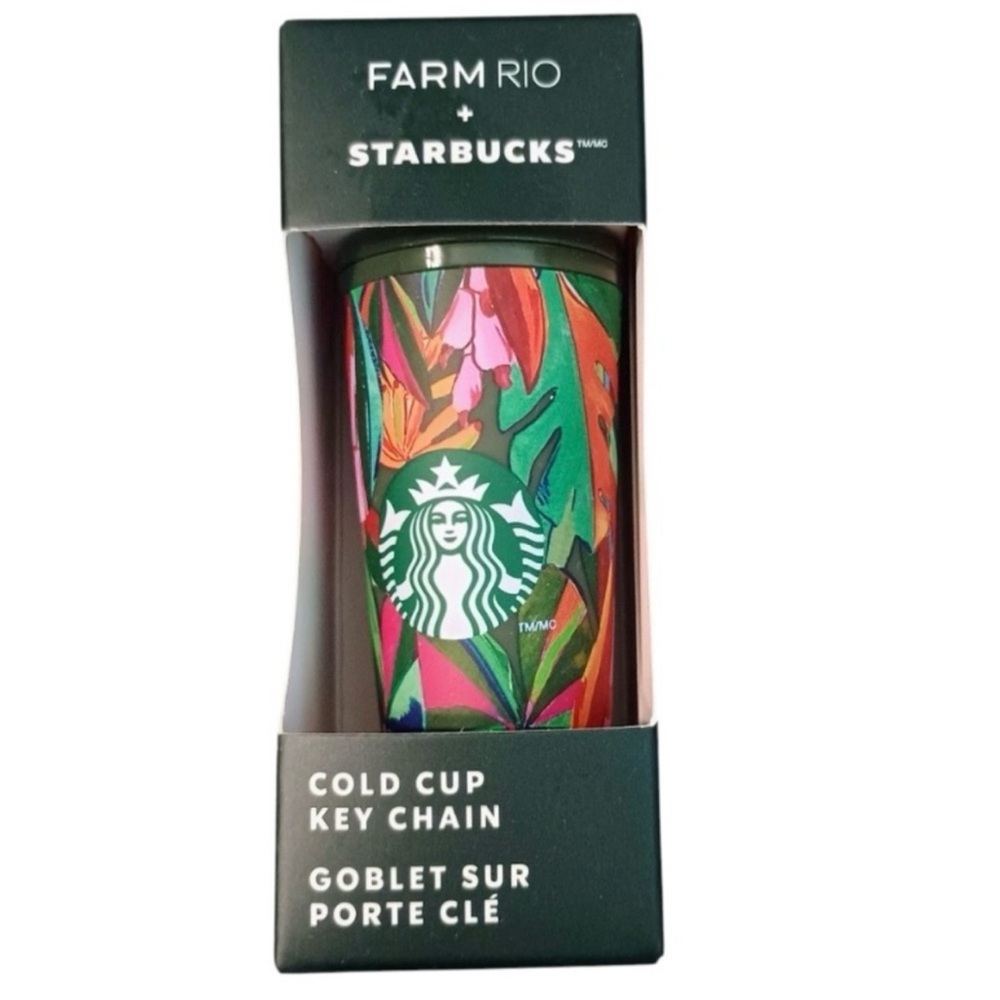 Starbucks Farm Rio Tropical Key Chain with Green and Red